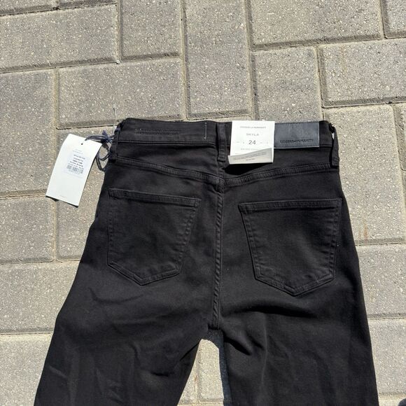 CITIZENS OF HUMANITY SKYLA MID RISE CIGARETTE LEG JEANS PLUSH BLACK NWT $198 24 - Picture 11 of 15